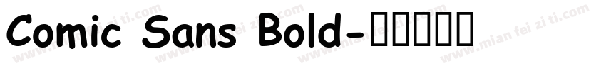 Comic Sans Bold字体转换